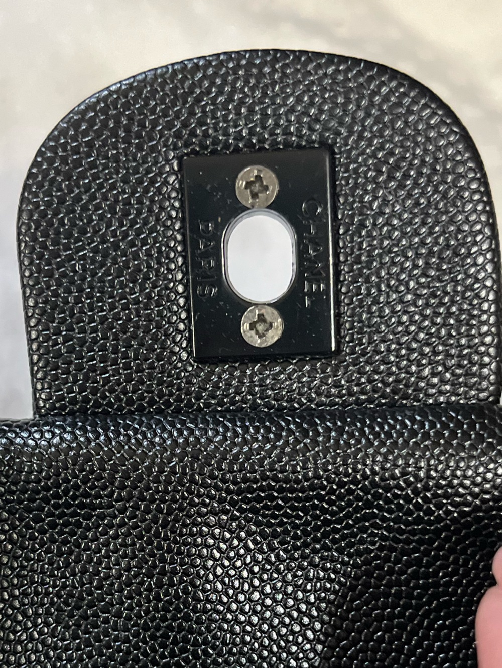 ChaneI Black On Black Classic Signature Black Out Logo Flap Bag - Picture 9 of 11